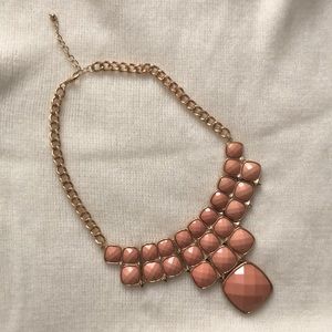 Pale Pink Statement Necklace